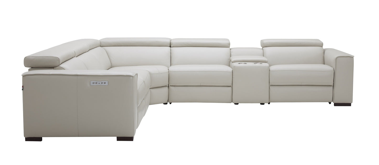 Picasso Motion Sectional Sofa Silver Grey by JM
