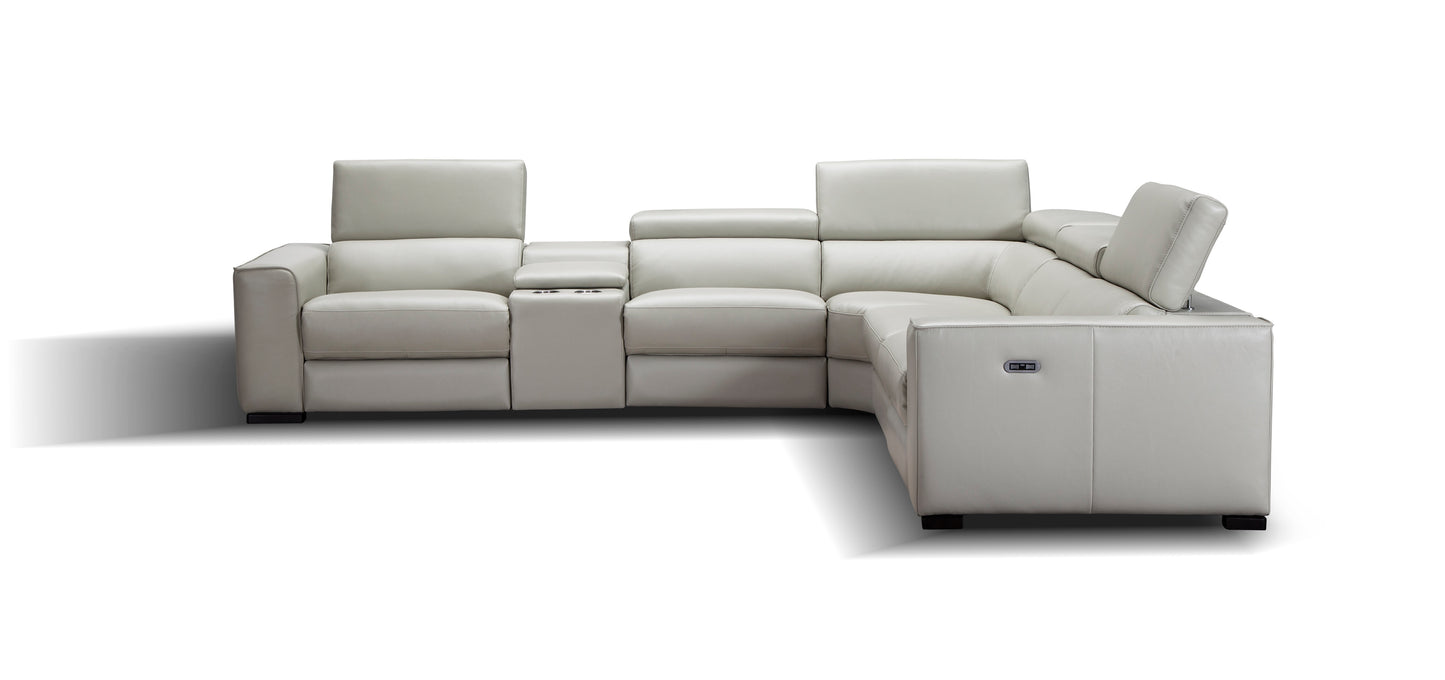 Picasso Motion Sectional Sofa Silver Grey by JM