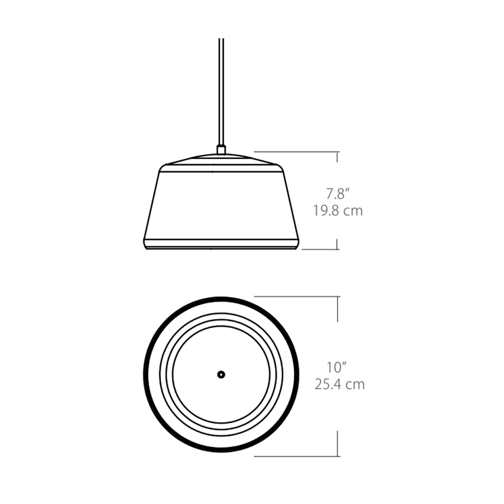 BlackJack Lighting Pillbox LED Pendant Light