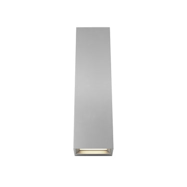 Visual Comfort Pitch 19 IP65 Rated Modern Outdoor Wall Sconce Silver Finish
