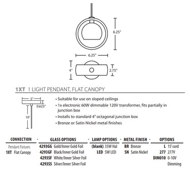 Besa Lighting Pogo Mini Pendant