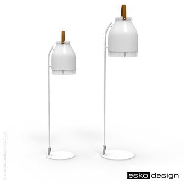 Cowbelle Desk Lamp Traffic White by Esko Design | Esko Design | LoftModern