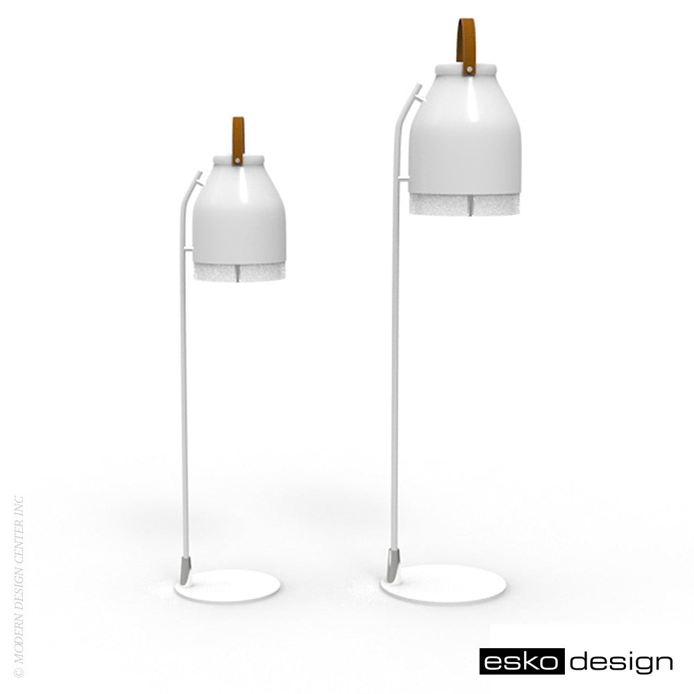 Cowbelle Desk Lamp Traffic White by Esko Design | Esko Design | LoftModern