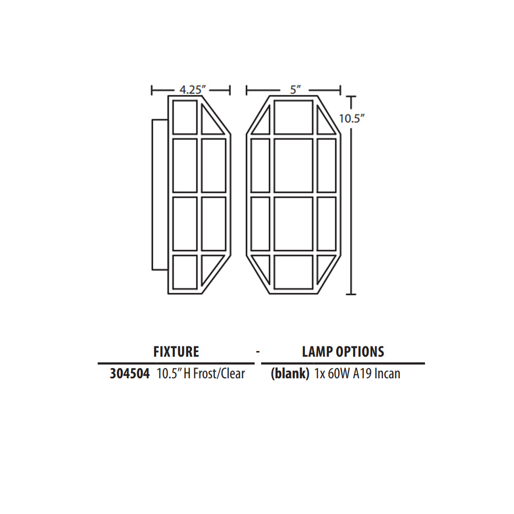 Besa Lighting Prismo 10 Wall Light