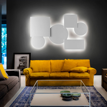 Lodes Puzzle Mega Square Small Wall Ceiling Light