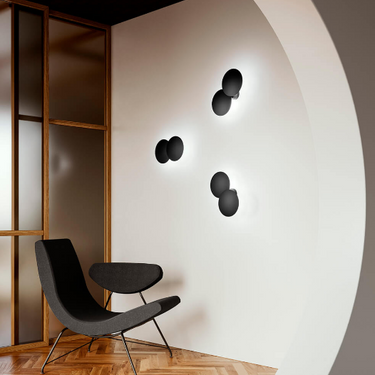 Lodes Puzzle Double Round Wall Ceiling Light