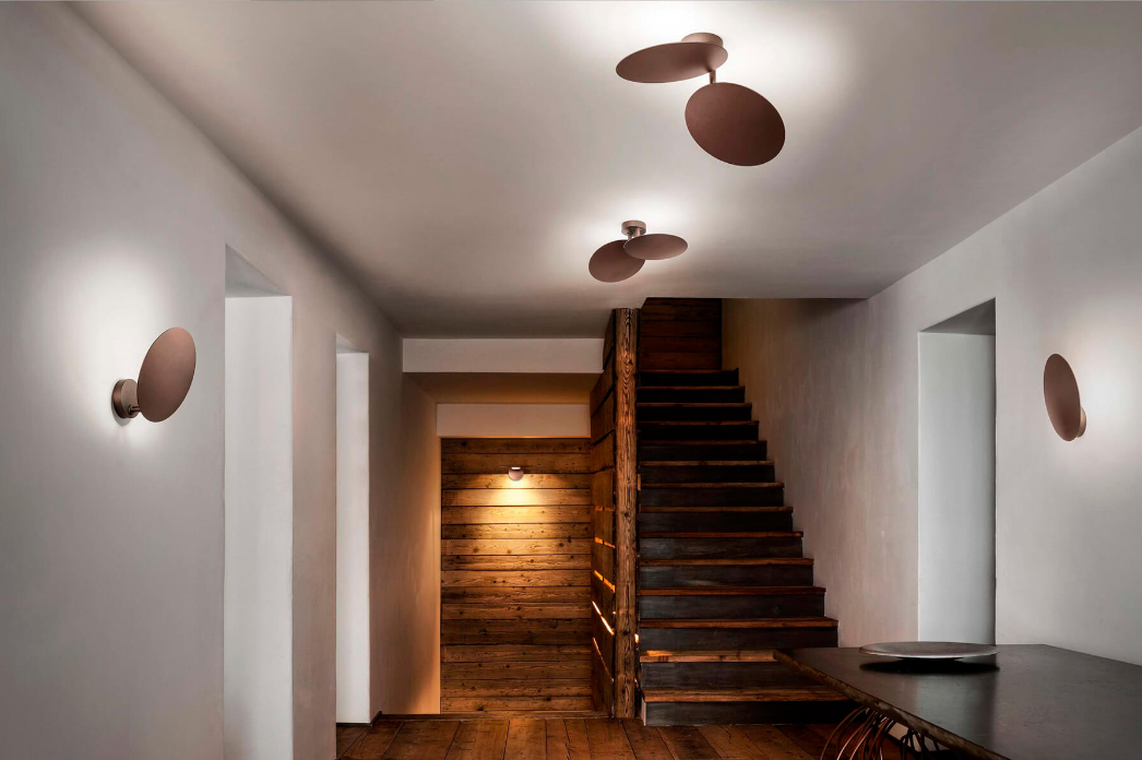 Lodes Puzzle Single Round Wall Ceiling Light
