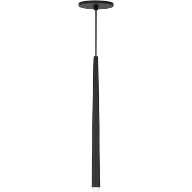 Nightshade Black Pylon 1-Light Pendant with Anti-Glare Optic, Residential.