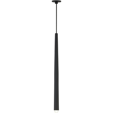 Minimalist Black Cylindrical Pendant Light, Dimmable for Commercial Use.