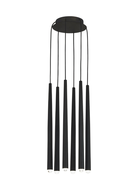 Pylon 6-Light Chandelier | Visual Comfort Modern