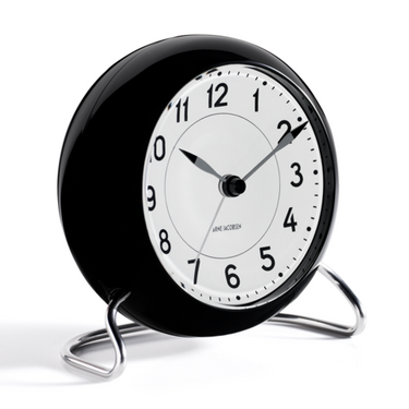 Station Alarm Clock Black of Arne Jacobsen
