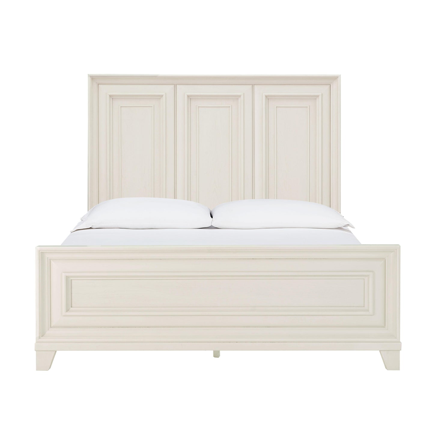 Tov Furniture Montauk Weathered White Queen Panel Bed