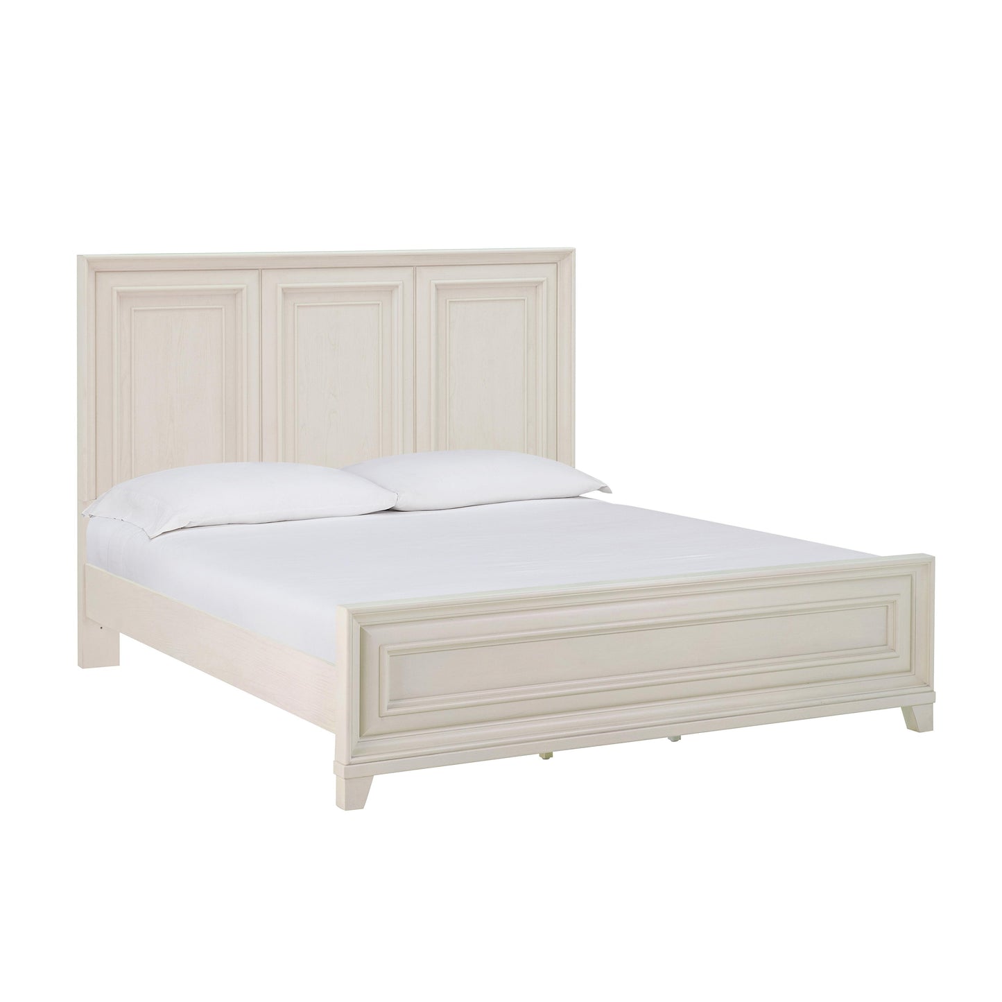 Tov Furniture Montauk Weathered White King Panel Bed