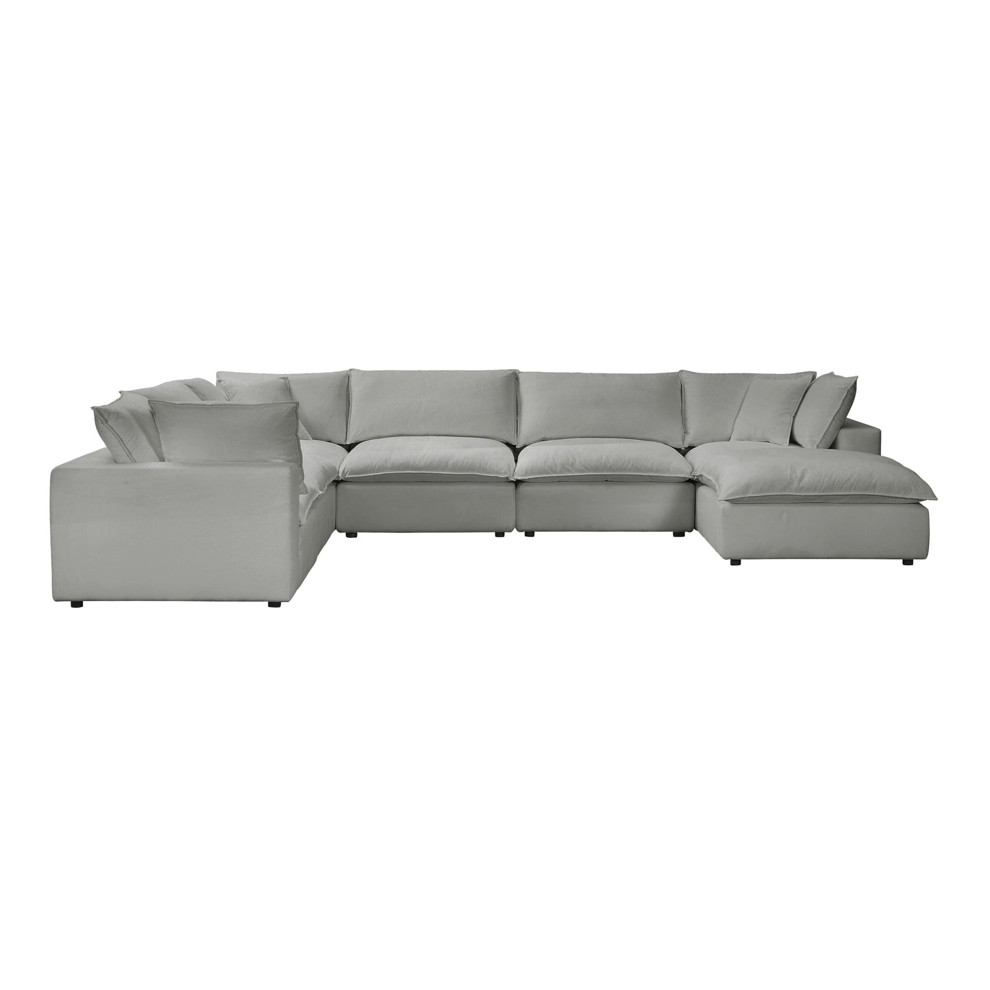 Tov Furniture Cali Slate Modular Large Chaise Sectional