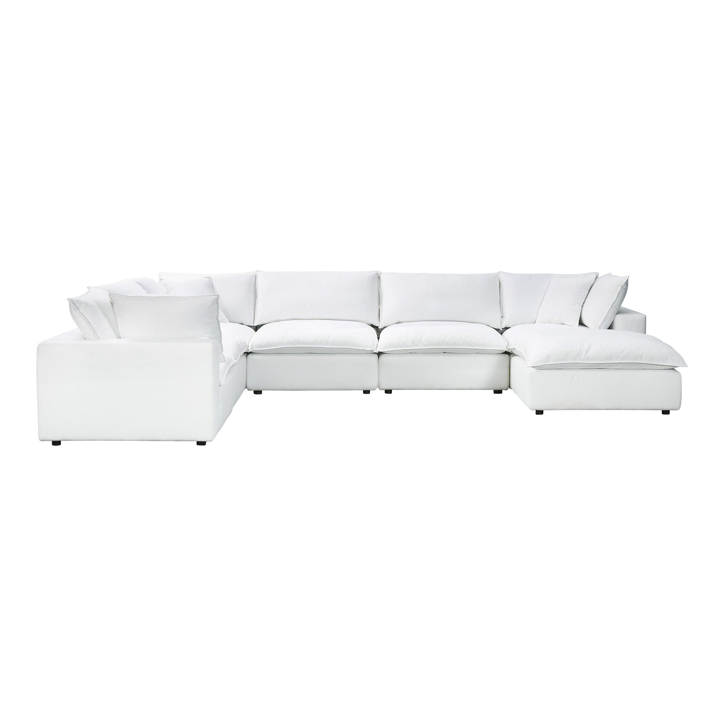 Tov Furniture Cali Pearl Modular Large Chaise Sectional