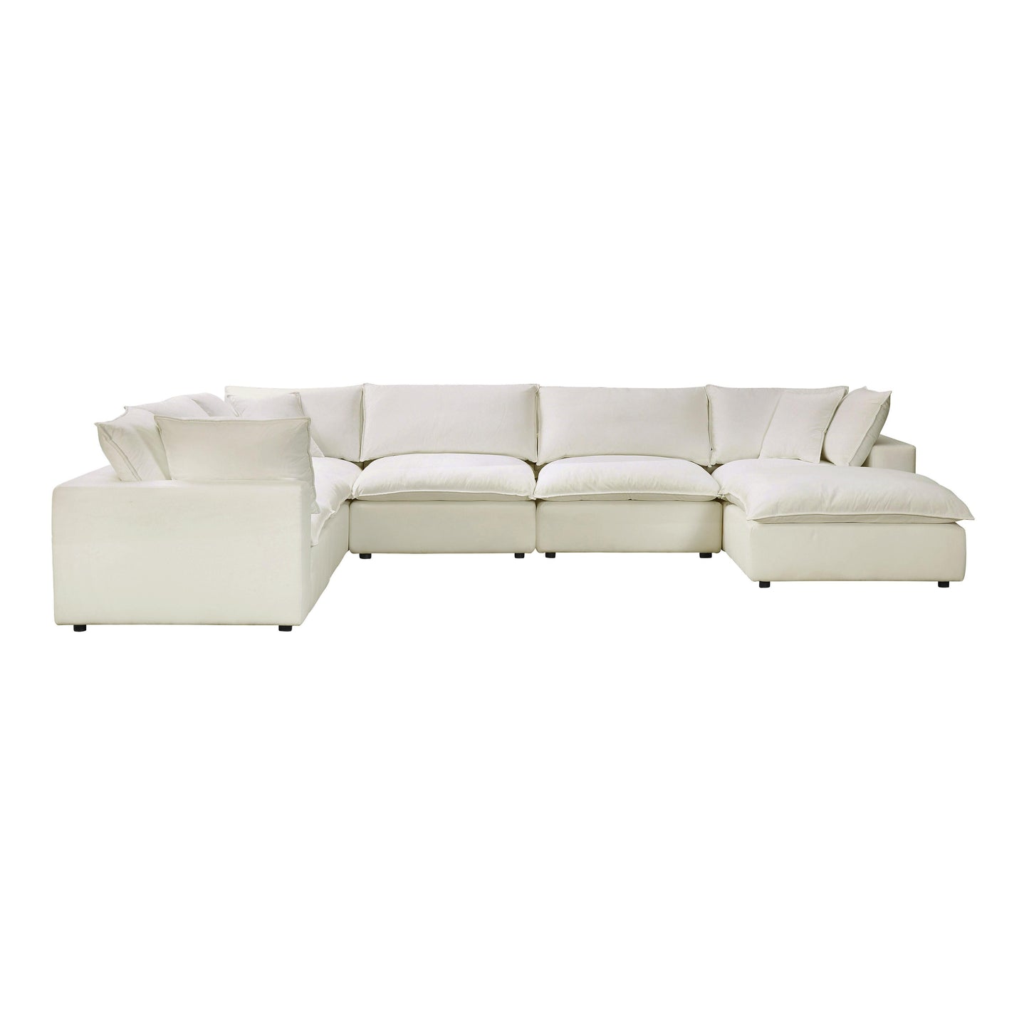 Tov Furniture Cali Natural Modular Large Chaise Sectional