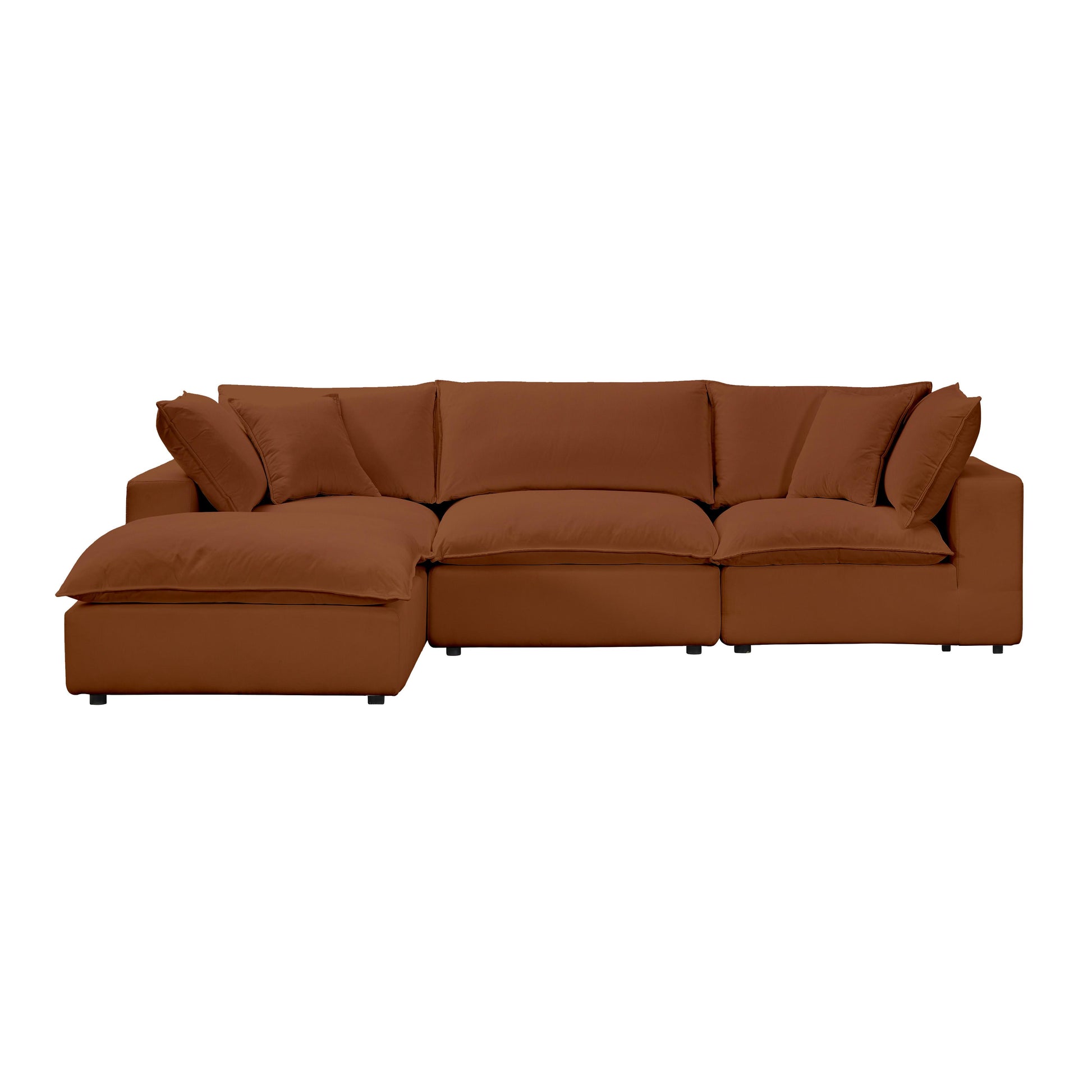 Tov Furniture Cali Rust Modular 4 Piece Sectional
