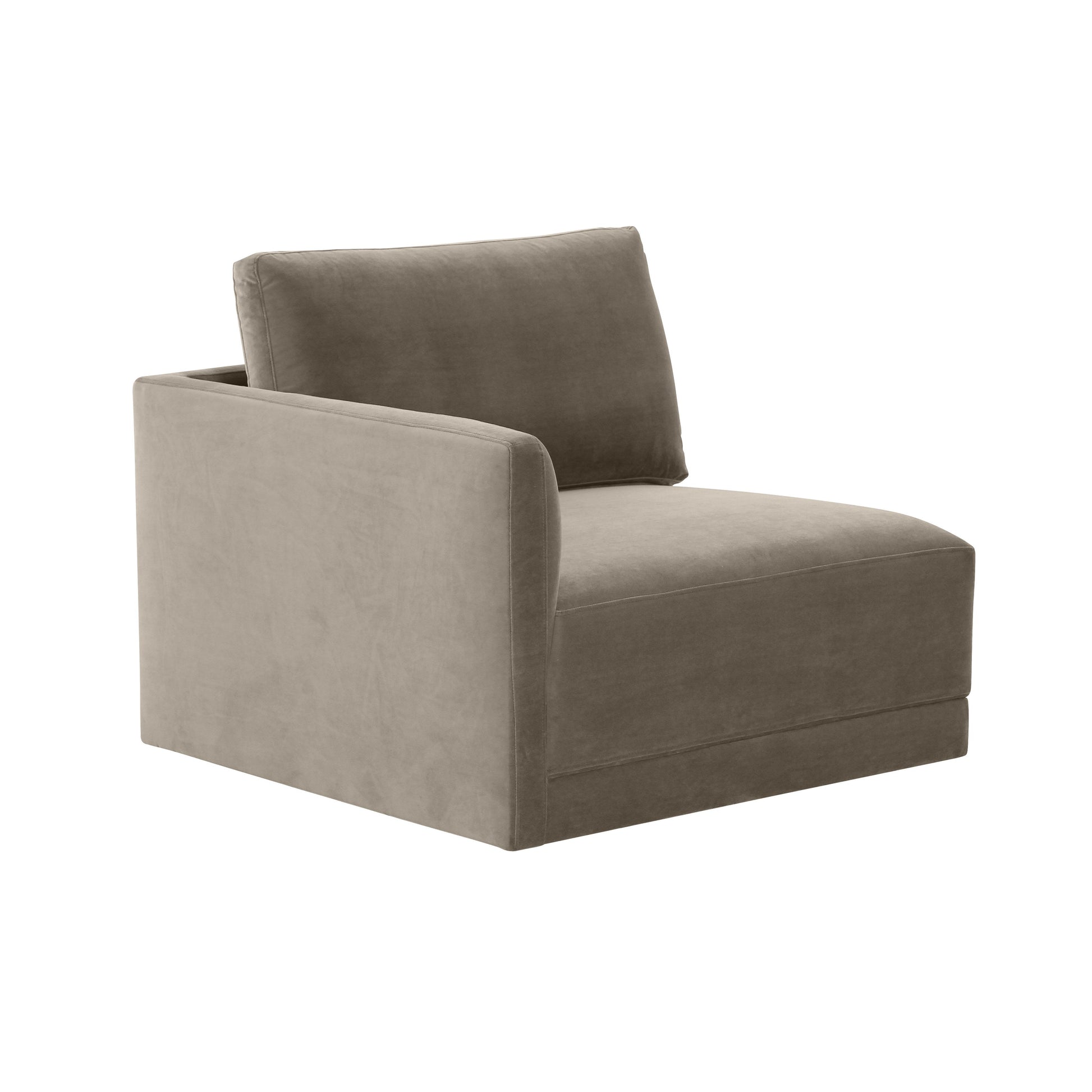 Tov Furniture Willow Taupe LAF Corner Chair