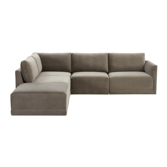 Tov Furniture Willow Taupe Modular LAF Sectional