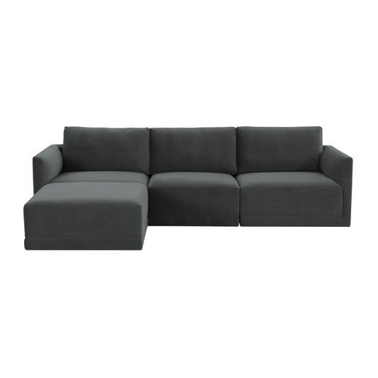 Tov Furniture Willow Charcoal Modular Sectional