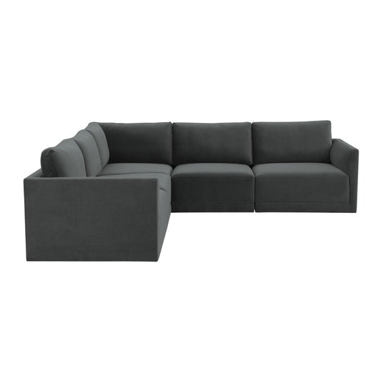 Tov Furniture Willow Charcoal Modular L Sectional