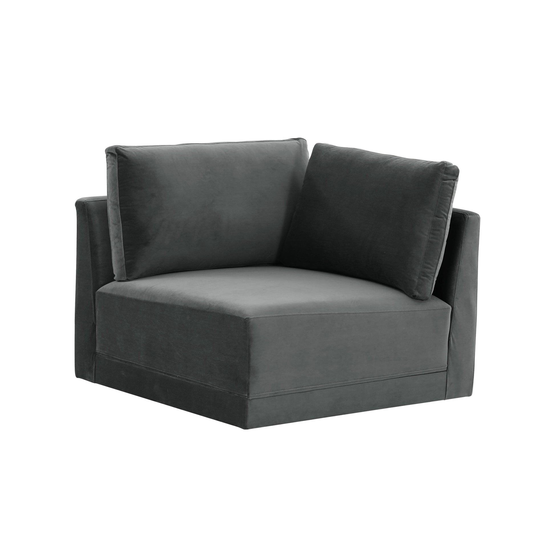 Tov Furniture Willow Charcoal Corner Chair