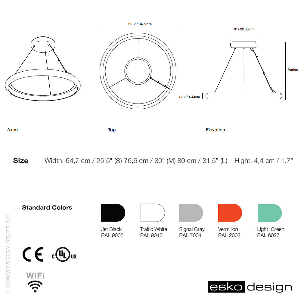 Radius Halo Suspension by Esko Design | Esko Design | LoftModern