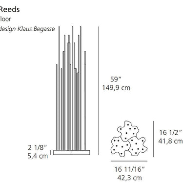 Artemide Reeds Triple Floor Outdoor Ground Ip67