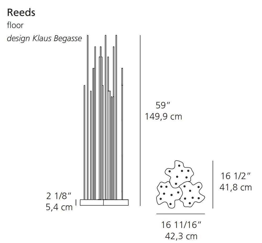 Artemide Reeds Triple Floor Outdoor Ground Ip67