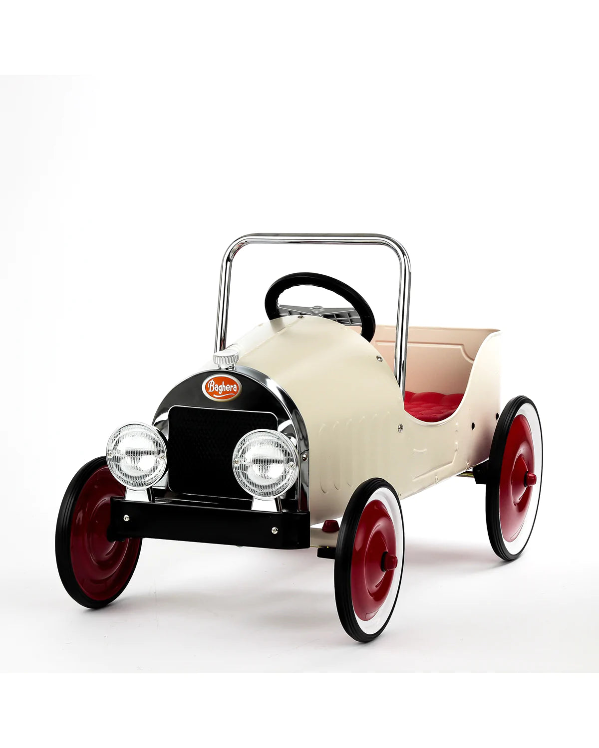 Baghera Ride-On Classic Pedal Car White