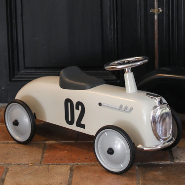 Baghera Ride-On Rider Roadster Ivory White