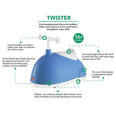 Baghera Ride-On Twister Blue