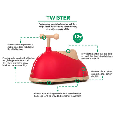 Baghera Ride-On Twister Red