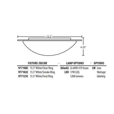 Besa Lighting Ring 15 Ceiling Light
