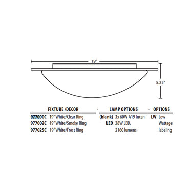 Besa Lighting Ring 19 Ceiling Light