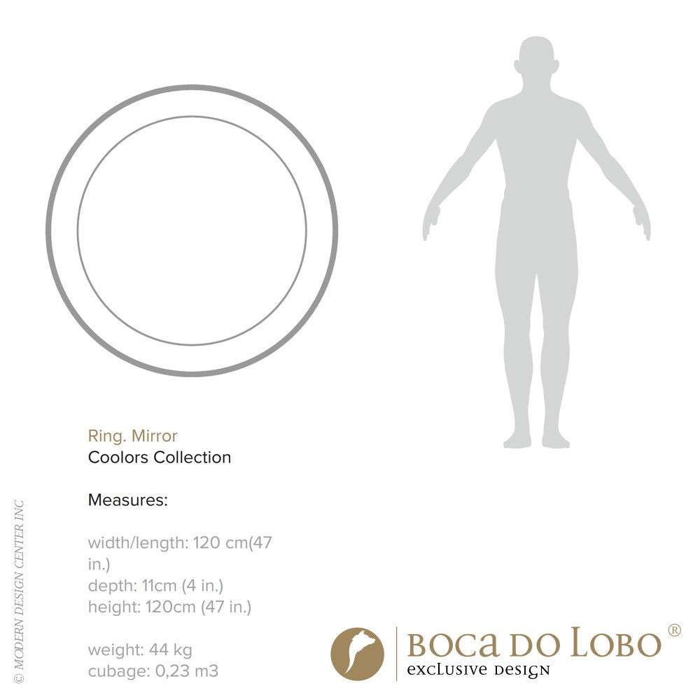 Boca do Lobo Ring Round Mirror Coolors Collection | Boca do Lobo | LoftModern