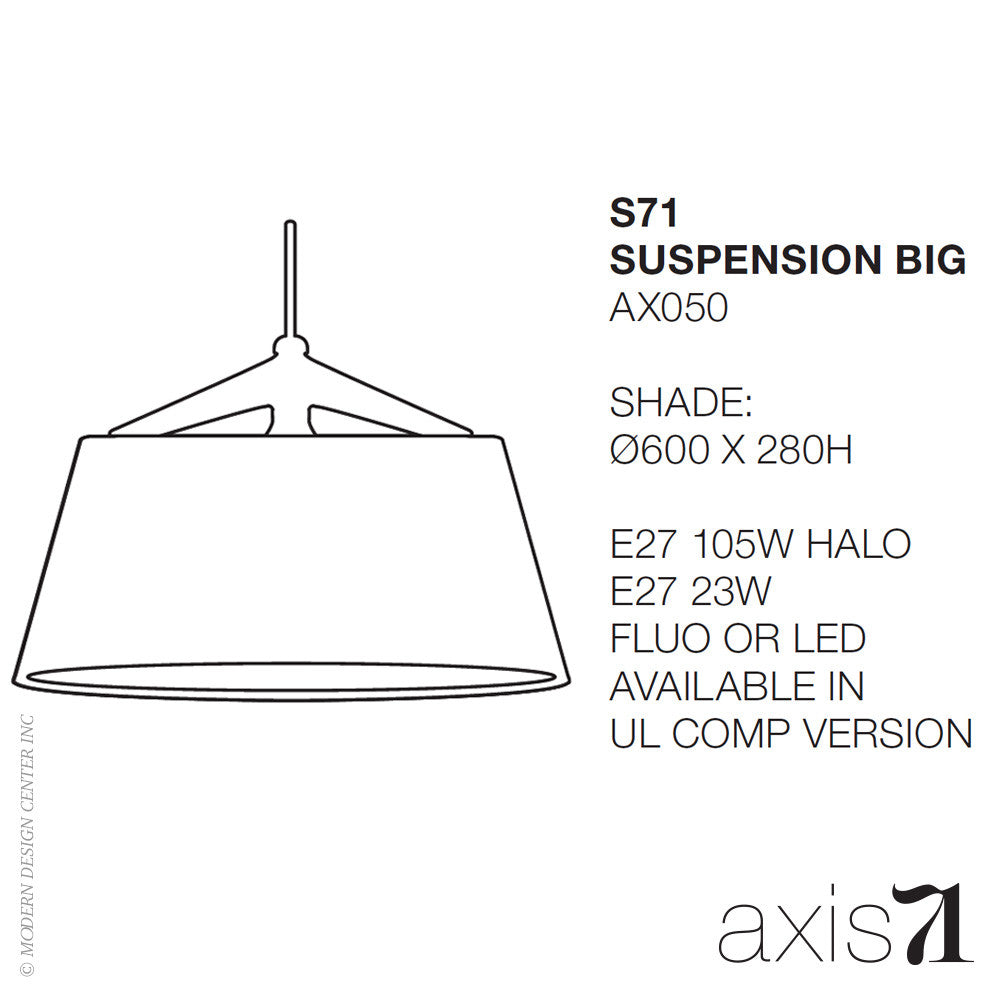 Axis 71 S71 Pendant Light Big | Axis 71 | LoftModern