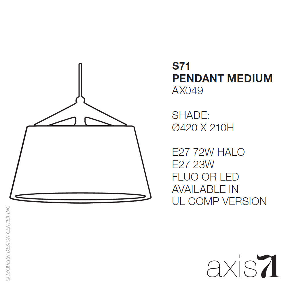 Axis 71 S71 Pendant Light Medium | Axis 71 | LoftModern