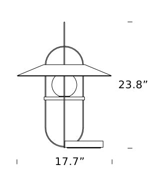 FontanaArte Setareh Glass Medium Table Lamp
