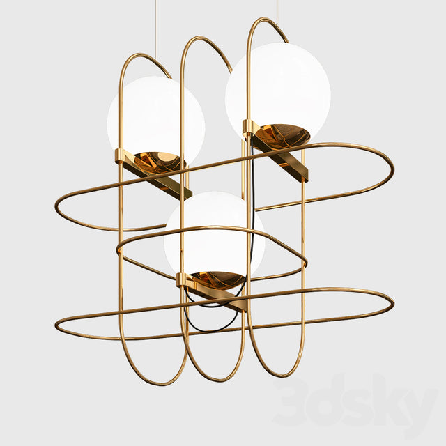 FontanaArte Setareh 3 Diffuser Small Suspension Light