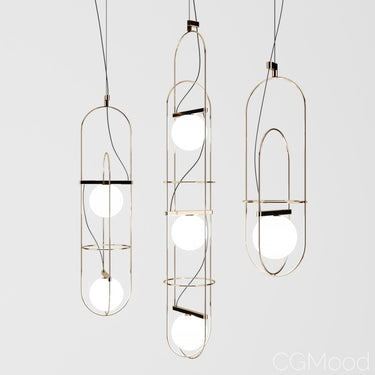 FontanaArte Setareh Medium 2 Diffuser Suspension Light