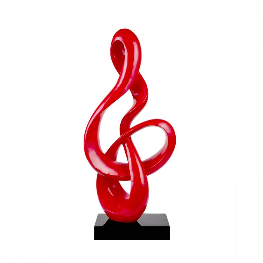 Finesse Decor Antilia Abstract Sculpture - Small Red