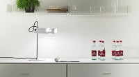 Adjustable mid-century modern Spider Table Lamp by Oluce with lacquered metal base