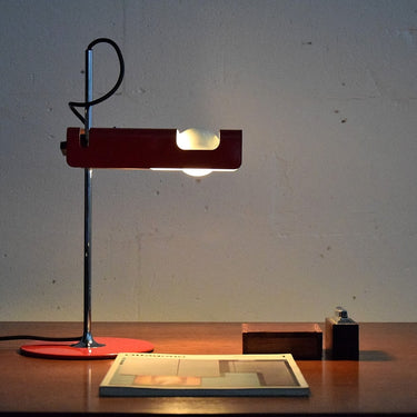 Joe Colombo designed Spider Lamp by Oluce providing direct and focused LED light