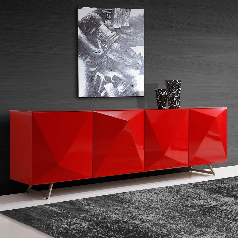 Samantha Buffet Table Red by Whiteline