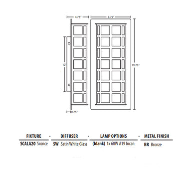 Besa Lighting Scala 20 Wall Light