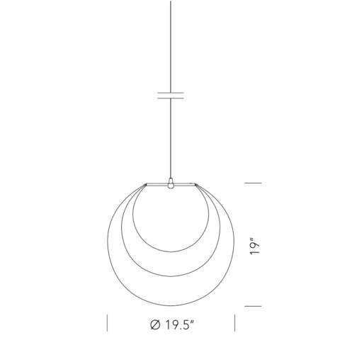 Mayuhana Mie Pendant Light of Yamagiwa