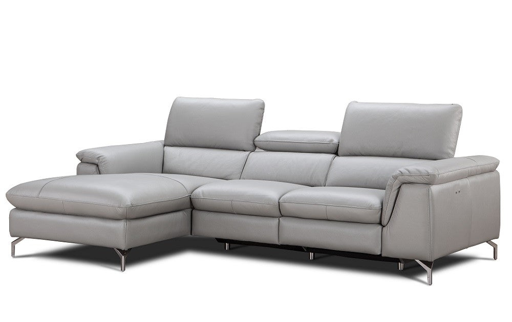 Serena Leather Sectional Sofa LHF Chaise by JM