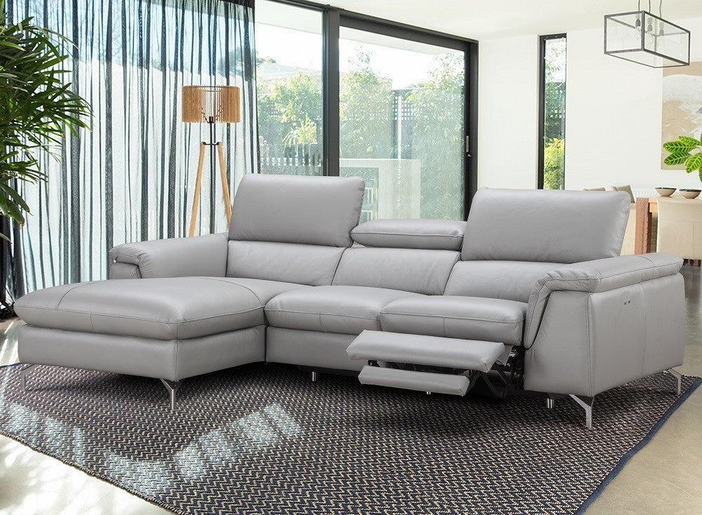 Serena Leather Sectional Sofa LHF Chaise by JM