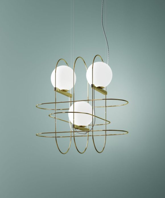 FontanaArte Setareh 3 Diffuser Small Suspension Light